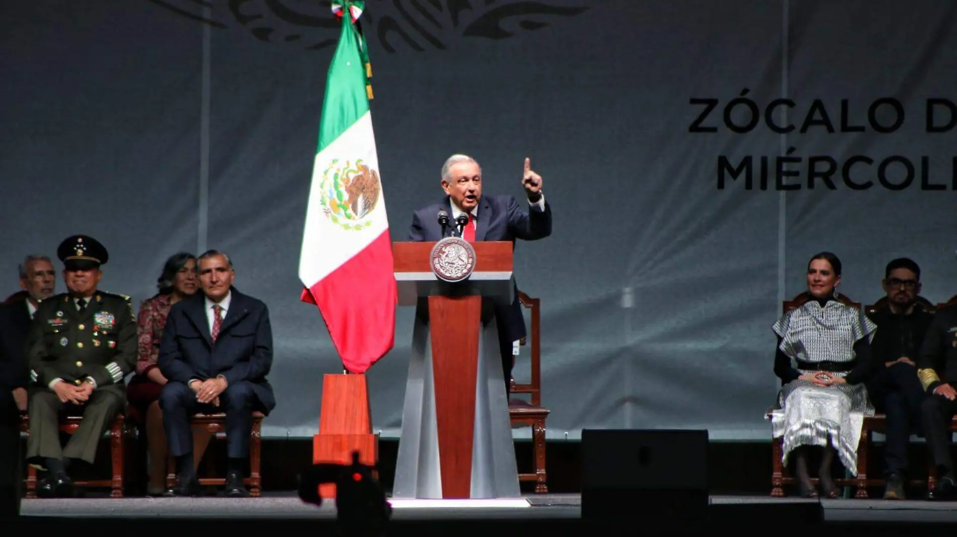 Mensaje de AMLO en el Zócalo